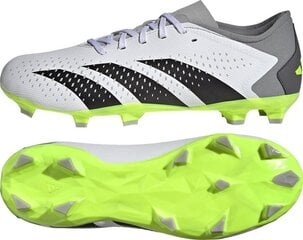 Бутсы футбольные Adidas Predator Accuracy.3 L FG, размер 47 1/3, серого/зеленого цвета цена и информация | Футбольные бутсы | hansapost.ee