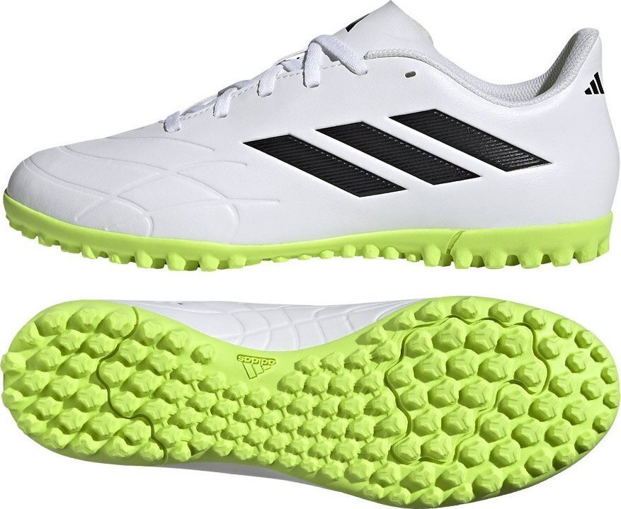 Jalgpallijalatsid Adidas Copa Pure.4 TF, suurus 46 2/3, valge/roheline цена и информация | Putsad ja muud jalgpallijalatsid | hansapost.ee