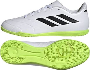 Футбольные бутсы Adidas Copa Pure.4 IN, размер 46, белого/зеленого цвета цена и информация | Футбольные бутсы | hansapost.ee