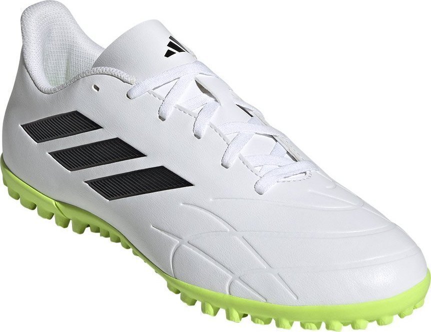 Adidas jalgpallijalatsid Copa Pure.4 TF, suurus 47 1/3, valge/roheline цена и информация | Putsad ja muud jalgpallijalatsid | hansapost.ee