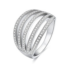 Beneto Серебряное кольцо с цирконами AGG338 цена и информация | Кольцо | hansapost.ee