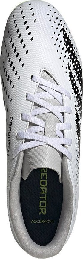 Jalgpallijalatsid Adidas Predator Accuracy.4 FxG, suurus 45 1/3, valge/roheline цена и информация | Putsad ja muud jalgpallijalatsid | hansapost.ee