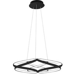 Rippvalgusti Flat LED koos puldiga, Black цена и информация | Люстры | hansapost.ee