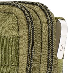 Поясная сумка в военном стиле Tactical Springos CS0099, темно-зеленая цена и информация | Рюкзаки и сумки | hansapost.ee