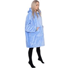 Одеяло с капюшоном большого размера hoodie blanket Springos HA7320, светло-голубое цена и информация | Одеяла | hansapost.ee