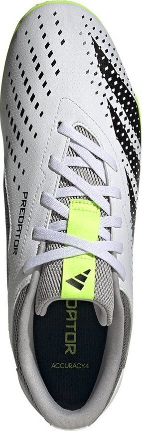 Jalgpallijalatsid Adidas Predator Accuracy.4 IN, suurus 42 2/3, valge/roheline цена и информация | Putsad ja muud jalgpallijalatsid | hansapost.ee