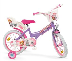 Детский велосипед Paw Patrol, 16", розовый/ фиолетовый цвет цена и информация | Велосипеды | hansapost.ee
