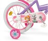 Laste jalgratas Paw Patrol 16", lilla/roosa hind ja info | Jalgrattad | hansapost.ee