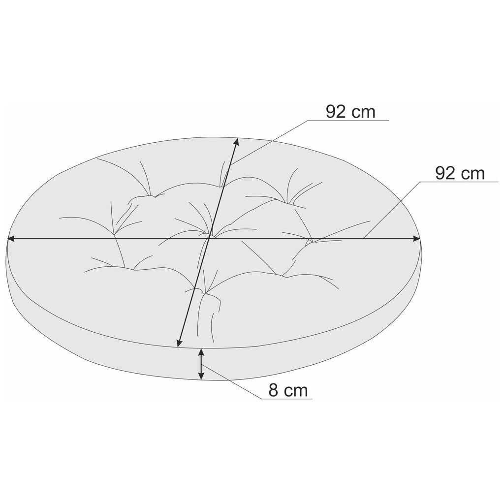 Tooli padi Hobbygarden Stork, beež hind ja info | Toolipadjad ja toolikatted | hansapost.ee