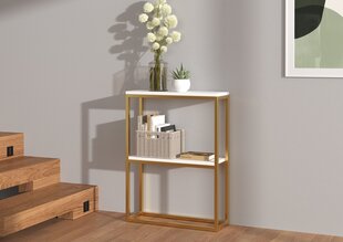 ADRK Furniture Mason konsoollaud, kuldne/valge цена и информация | Столы-консоли | hansapost.ee