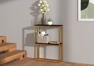 ADRK Furniture Mason konsoollaud, must/kuldne цена и информация | Столы-консоли | hansapost.ee