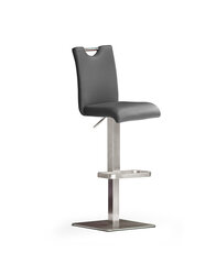 Барный-полубарный стул Bardo 3, искусственная кожа, серый цена и информация | Стулья для кухни и столовой | hansapost.ee