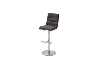 Барный-полубарный стул Giulia B, натуральная кожа, темно-серый цена и информация | Стулья для кухни и столовой | hansapost.ee