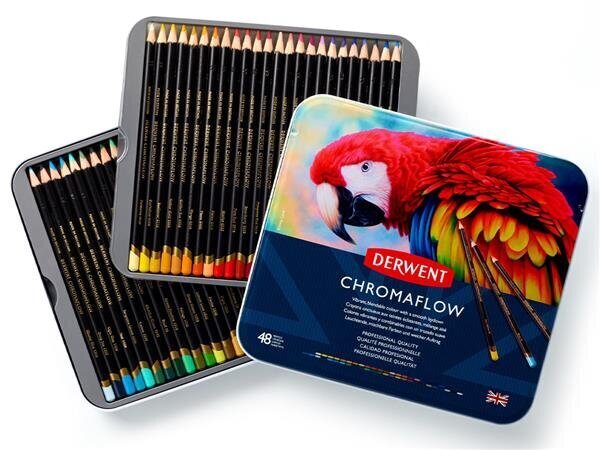 Värvipliiats Derwent Chromaflow 48 tk цена и информация | Kunstitarbed, voolimise tarvikud | hansapost.ee