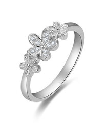 Beneto Очаровательное серебряное кольцо с цирконами AGG465 цена и информация | Кольца | hansapost.ee