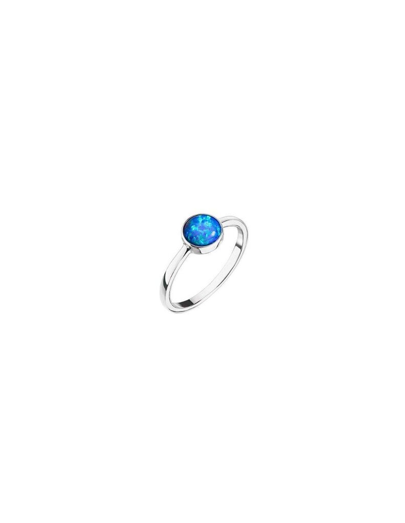 Evolution Group Hõbesõrmus sinise opaaliga 15001.3 цена и информация | Sõrmused | hansapost.ee
