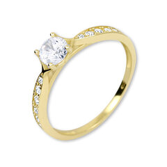 Brilio Золотое кольцо с кристаллами 229 001 00753 цена и информация | Кольцо | hansapost.ee