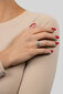 Brilio Silver hõbedane sõrmus tsirkoonidega RI053WG цена и информация | Sõrmused | hansapost.ee