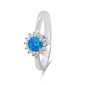 Brilio Silver hõbedane sõrmus opaali ja tsirkoonidega RI056WB цена и информация | Sõrmused | hansapost.ee