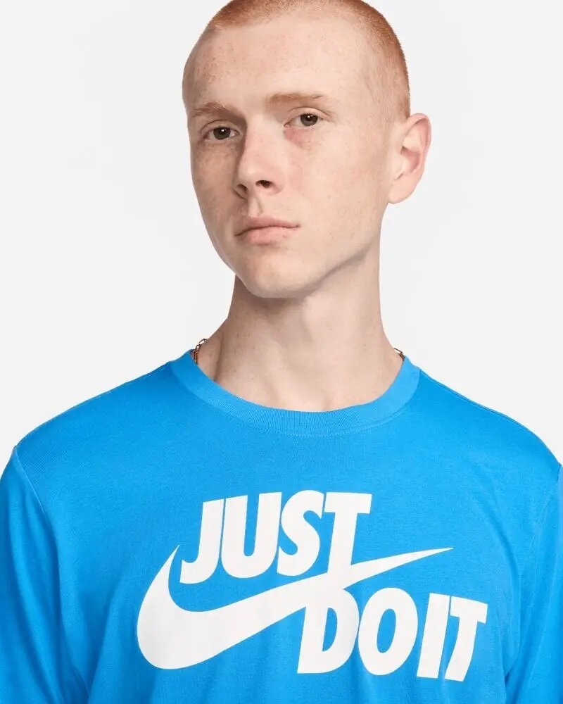 Nike meeste T-särk NSW TEE JUST DO IT SWOOSH, sinine hind ja info | T-särgid meestele | hansapost.ee