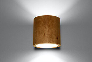 Sollux настенный светильник Quad Natural Wood цена и информация | Настенные светильники | hansapost.ee