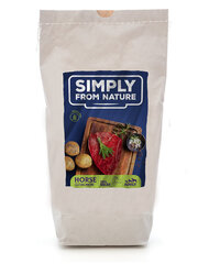 Simply from nature hobuseliha ja lõhega, 2x1,2 kg hind ja info | Koerte kuivtoit ja krõbinad | hansapost.ee