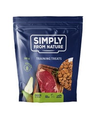 Simply from nature training treats hirveliha ja pirniga, 3x300 g hind ja info | Koerte maiused | hansapost.ee