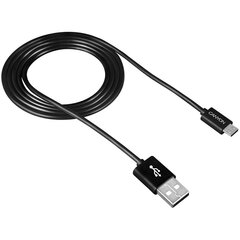 Canyon CNE-USBM1B, USB 2.0 / micro USB, 1 m, чёрный цена и информация | Кабели для телефонов | hansapost.ee