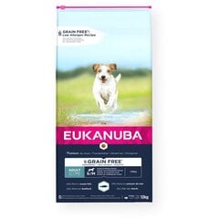 Eukanuba Grain Free для собак мелких и средних пород, 12 кг цена и информация | Сухой корм для собак | hansapost.ee