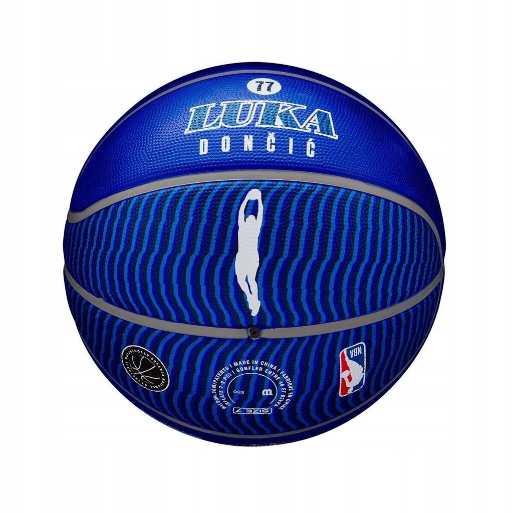 Korvpallipall Wilson NBA Player Icon Luka Doncic, suurus 7 цена и информация | Korvpallid | hansapost.ee