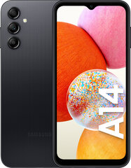 Defektiga toode. Samsung Galaxy A14 4G 4/64GB SM-A145RZKUEUE Black hind ja info | Samsung Outlet - lõpumüük | hansapost.ee