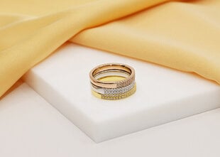 Brilio Silver Сверкающее серебряное кольцо с прозрачными цирконами RI059W цена и информация | Кольца | hansapost.ee