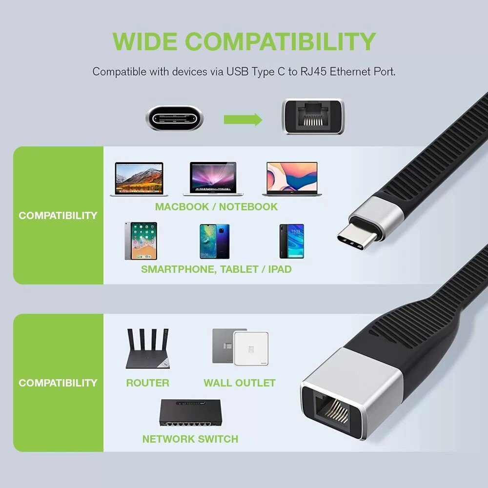 Techly USB-C M/F Gigabit Ethernet RJ45 hind ja info | USB adapterid ja jagajad | hansapost.ee