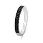 Brilio Silver hõbedane sõrmus mustade tsirkoonidega RI058W цена и информация | Sõrmused | hansapost.ee
