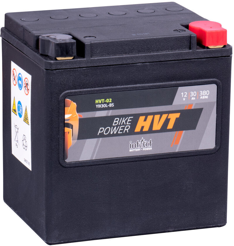 Aku mootorrataste jaoks intAct Battery-Power HVT YIX30L-BS 12V 30Ah c20 380A цена и информация | Mootorrataste akud | hansapost.ee