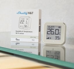 Niiskuse- ja temperatuuriandur Shelly Plus H&T WiFi Gen3 Ivory hind ja info | Andurid, sensorid | hansapost.ee