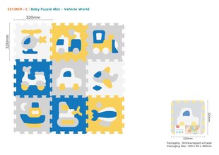 Коврик-головоломка с транспортными средствами цена и информация | Pole täpsustatud Товары для детей и младенцев | hansapost.ee