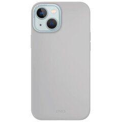 UNIQ etui Lino Hue iPhone 15 6.1" Magclick Charging jasnoszary|chalk grey цена и информация | Чехлы для телефонов | hansapost.ee