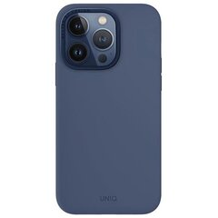 UNIQ etui Lino Hue iPhone 15 Pro 6.1" Magclick Charging granatowy|navy blue цена и информация | Чехлы для телефонов | hansapost.ee