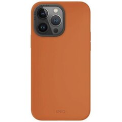 UNIQ etui Lino Hue iPhone 15 Pro Max 6.7" Magclick Charging pomarańczowy|sunset orange цена и информация | Чехлы для телефонов | hansapost.ee