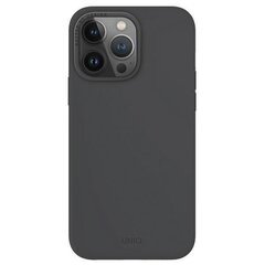 UNIQ etui Lino Hue iPhone 15 Pro Max 6.7" Magclick Charging szary|charcoal grey цена и информация | Чехлы для телефонов | hansapost.ee