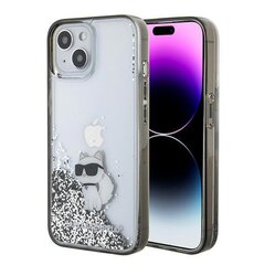 Karl Lagerfeld KLHCP15SLKCNSK iPhone 15 6.1" transparent hardcase Liquid Glitter Choupette цена и информация | Чехлы для телефонов | hansapost.ee