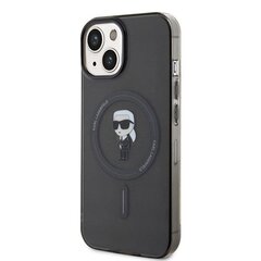 Karl Lagerfeld KLHMP15SHFCKNOK iPhone 15 6.1" czarny|black hardcase IML Ikonik MagSafe цена и информация | Чехлы для телефонов | hansapost.ee