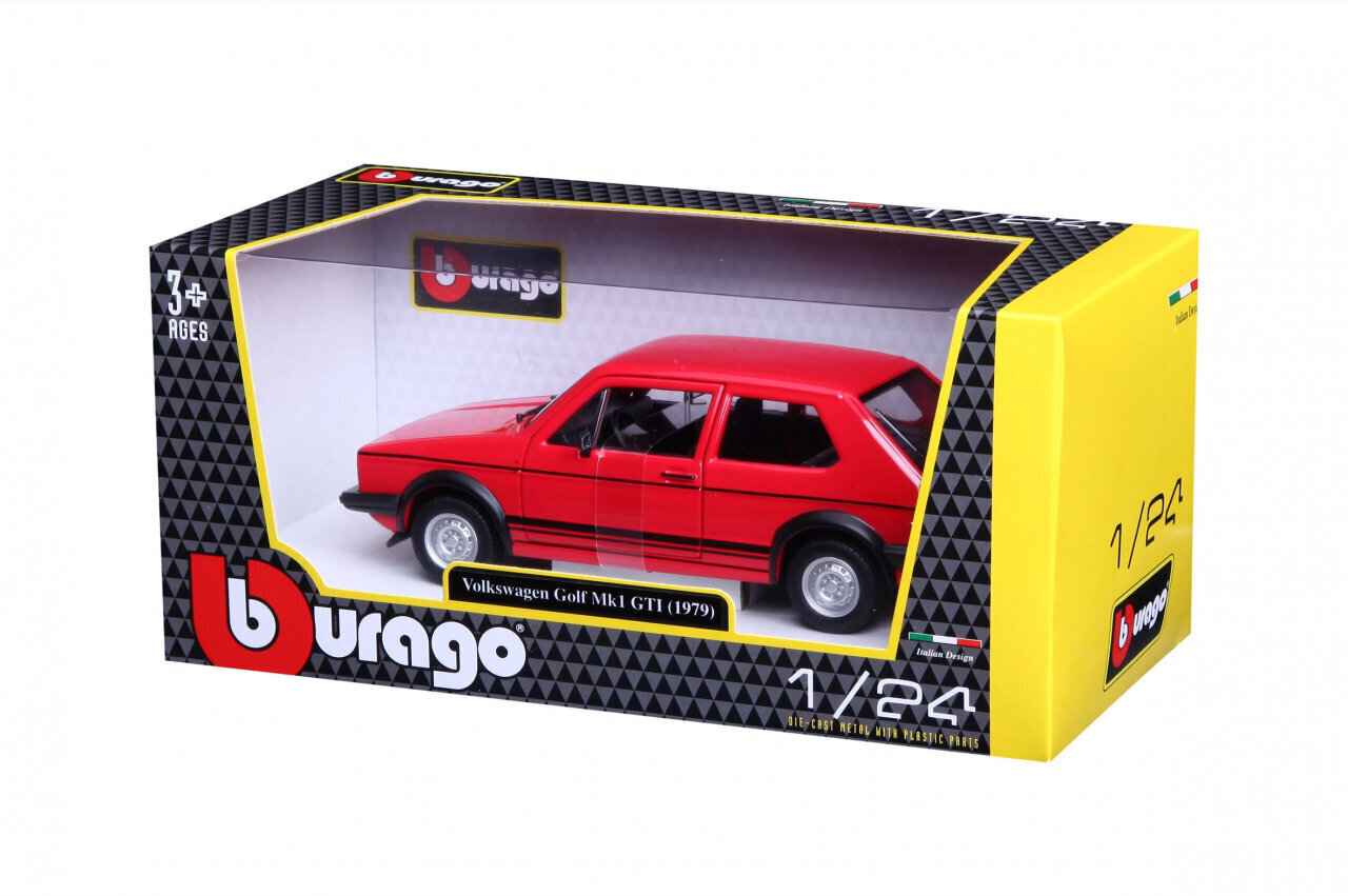 Auto Bburago Volkswagen Golf Mk1 GTI 1979 hind ja info | Mänguasjad poistele | hansapost.ee