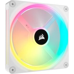 CORSAIR QX RGB seeria, iCUE LINK QX140 RGB WHITE, 140 mm magnetkupliga RGB ventilaator, laienduskomplekt цена и информация | Компьютерные вентиляторы | hansapost.ee