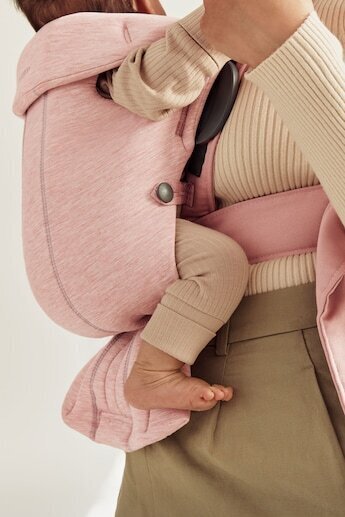 Kandekott Babybjörn Mini 3D Jersey, light pink цена и информация | Kõhukotid, kandekotid | hansapost.ee