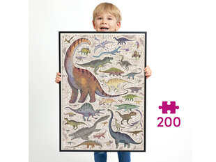 Пазл Czuczu Динозавры, 200 д. цена и информация | Пазлы | hansapost.ee