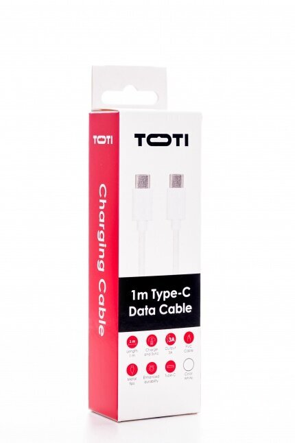 Seek Toti Type-C to Type-C цена и информация | Mobiiltelefonide kaablid | hansapost.ee