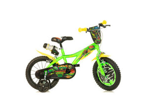 Laste jalgratas Ninja Turtles, 14'', roheline hind ja info | Dino Bikes Sport, puhkus, matkamine | hansapost.ee