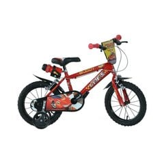 Laste jalgratas Cars, 14'', punane hind ja info | Dino Bikes Jalgrattad, tõukerattad, rulluisud, rulad | hansapost.ee